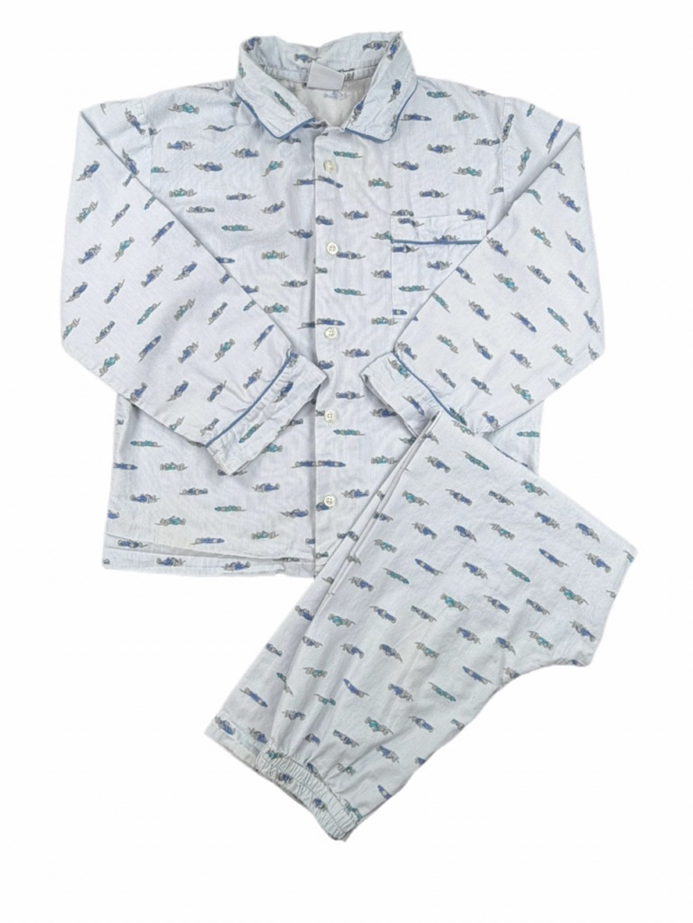 THE ORIGINAL PYJAMA CO Boys 2 Pc Race Car Print Pajama Set - 10-11Y